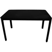 MH Glass Dining Table Set, with 4 Chairs, Black 130 cm x 80 cm x 74 cm MH Glass Dining Table Set, with 4 Chairs, Black 130 cm x 80 cm x 74 cm