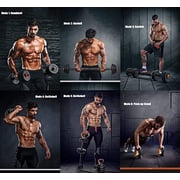 Adjustable Dumbbells Set Multifunctional Weights Dumbbell & Kettlebell & Barbell Set 15kg Adjustable Dumbbells Set Multifunctional Weights Dumbbell & Kettlebell & Barbell Set 15kg