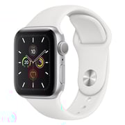 Apple Series 5 GPS + Cellular 40mm Silver Aluminium Case with White Sport Band Apple Series 5 GPS + Cellular 40mm Silver Aluminium Case with White Sport Band