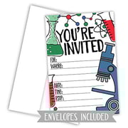 m&h invites Science Party Invitations (20 Count) With Envelopes m&h invites Science Party Invitations (20 Count) With Envelopes