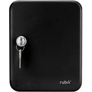Rubik Key Cabinet Wall Mount Design Safe Box with Key Lock (20 Key Capacity) Black