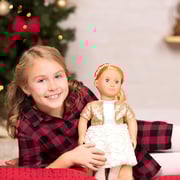 Our Generation Hope Holiday Doll in Sequin Outfit Our Generation Hope Holiday Doll in Sequin Outfit