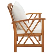 Vidaxl Garden Bench With Cushions 119 Cm Solid Acacia Wood Vidaxl Garden Bench With Cushions 119 Cm Solid Acacia Wood