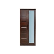 Pan Emirates Howrah 2 Door Wardrobe With Mirror Walnut Pan Emirates Howrah 2 Door Wardrobe With Mirror Walnut
