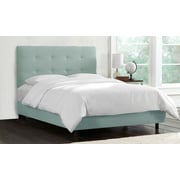 Skyline - Tufted Bed Queen with Mattress Aqua