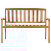 Vidaxl Stacking Garden Bench With Cushion 128.5 Cm Solid Teak Wood Vidaxl Stacking Garden Bench With Cushion 128.5 Cm Solid Teak Wood
