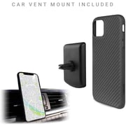 Evutec AER designed for iPhone 12 Pro MAX case cover (6.7 inch) with AFIX Plus Air Vent Car Mount system - Karbon Black Evutec AER designed for iPhone 12 Pro MAX case cover (6.7 inch) with AFIX Plus Air Vent Car Mount system - Karbon Black