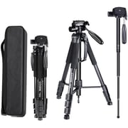 Coopic T800 2 In 1 Tripod And Monopod 69.5/176.5cm Lightweight Portable Tripod For Slr/dslr Cameras With Tripod Bag (max Load 4kg)