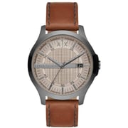 Armani Exchange Hampton Brown Leather Analog Men Watch AX2414 Armani Exchange Hampton Brown Leather Analog Men Watch AX2414