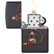 Zippo Classic Lighter 218-ci405079 Modern Hookah Multi Colored Design | Windproof | Black Matte Zippo Classic Lighter 218-ci405079 Modern Hookah Multi Colored Design | Windproof | Black Matte