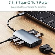 Yesido HB16 7-in-1 Multifunctional Type-C USB Hub