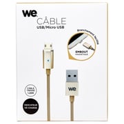 We Magnetic Micro USB Cable 1.2M Gold