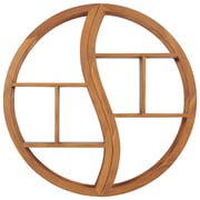 Vidaxl Yin Yang Wall Shelf 100x20x100 Cm Solid Teak Wood Vidaxl Yin Yang Wall Shelf 100x20x100 Cm Solid Teak Wood