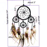 Betterdecor Handmade Traditional Dream Catcher With Feathers Hanging Decor Ornament (Gift Bag)-4Blc Betterdecor Handmade Traditional Dream Catcher With Feathers Hanging Decor Ornament (Gift Bag)-4Blc
