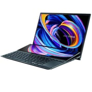 Asus ZenBook Duo Laptop - 11th Gen – Core i7 2.8GHz 16GB 1TB 2GB Win10Home 14inch FHD Celestial Blue English/Arabic Keyboard UX482EG KA087T (2021) Middle East Version