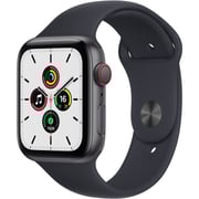 Apple Watch SE GPS+Cellular 44mm Space Grey Aluminium Case Midnight Sport Band - Regular Apple Watch SE GPS+Cellular 44mm Space Grey Aluminium Case Midnight Sport Band - Regular