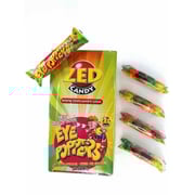 Zedcandy Crazy Sour Eye Poppers 4 Pieces - Mega Sour Bubblegum Chewing Gum Mega Acide 2371, 26.8 Gr (Pack of 36) Zedcandy Crazy Sour Eye Poppers 4 Pieces - Mega Sour Bubblegum Chewing Gum Mega Acide 2371, 26.8 Gr (Pack of 36)