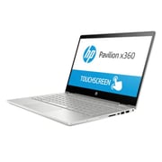 HP Pavilion x360 14-CD1005NE Convertible Touch Laptop - Core i3 2.3GHz 4GB 1TB+16GB Shared Win10 14inch FHD Mineral Silver