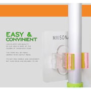 Maisona Multi-purpose Mop Holder Clip 6 Pcs Self Adhesive Mop Holder, Wall Mounted Storage Organizer Racks, Brush Broom Hanger Storage Rack, No Drilling Tools Hook For Kitchen Bathroom Maisona Multi-purpose Mop Holder Clip 6 Pcs Self Adhesive Mop Holder, Wall Mounted Storage Organizer Racks, Brush Broom Hanger Storage Rack, No Drilling Tools Hook For Kitchen Bathroom