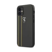 CG Mobile Ferrari Off Track Genuine Leather Hard Case Stitched and Embossed Lines for iPhone 12 Mini (5.4 CG Mobile Ferrari Off Track Genuine Leather Hard Case Stitched and Embossed Lines for iPhone 12 Mini (5.4