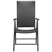 Vidaxl Stackable Garden Chairs 2 Pcs Poly Rattan Black Vidaxl Stackable Garden Chairs 2 Pcs Poly Rattan Black