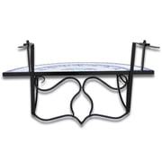 vidaXL Hanging Balcony Table Blue and White Mosaic vidaXL Hanging Balcony Table Blue and White Mosaic