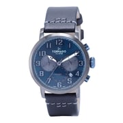 Tornado Black Leather Men Watch T9100-XLBL Tornado Black Leather Men Watch T9100-XLBL