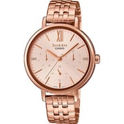 Casio Sheen Rose Gold Stainless Steel Women Watch SHE3064PG-4AUDF Casio Sheen Rose Gold Stainless Steel Women Watch SHE3064PG-4AUDF