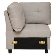 Pan Emirates Hatyard Corner Single Seater Sofa Charcoal