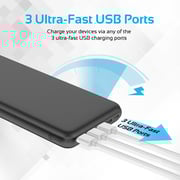 Promate Portable Charger, High-capacity 30,000mah Smart Charger Power Bank With Lightning And Micro Usb Input, Three Usb Output With 2-way Type-c™ Charging Port For All Usb Powered Devices, Provolta-30 Black Promate Portable Charger, High-capacity 30,000mah Smart Charger Power Bank With Lightning And Micro Usb Input, Three Usb Output With 2-way Type-c™ Charging Port For All Usb Powered Devices, Provolta-30 Black
