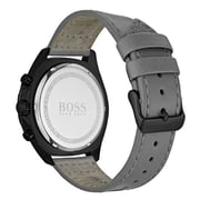 Hugo Boss 1513679 Intensity Quartz Chronograph Grey Leather Watch Men