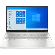 HP Pavilion x360 Laptop - 11th Gen / Intel Core i5-1135G7 / 15.6inch FHD / 512GB SSD / 8GB RAM / Shared / Windows 10 Home / English Keyboard / Silver - [15T-ER000]