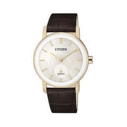 Citizen Dress Brown Leather Analog Watch For Women EQ9063-04D Citizen Dress Brown Leather Analog Watch For Women EQ9063-04D