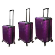 Highflyer T1000 Trolley Luggage Bag Purple 3pc Set TH1000PPC3PC
