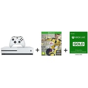 Microsoft Xbox One S 1TB Gaming Console White + Fifa17 Game + 3 Months Live Gold Membership