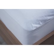 Buy Pan Emirates Coral Fleece Waterproof Mattress Protector 120×200+33cmwhite Online in UAE
