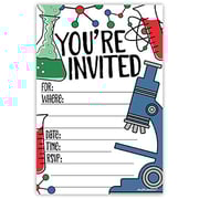 m&h invites Science Party Invitations (20 Count) With Envelopes m&h invites Science Party Invitations (20 Count) With Envelopes
