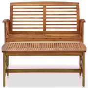 Vidaxl 2 Piece Garden Lounge Set Solid Acacia Wood Vidaxl 2 Piece Garden Lounge Set Solid Acacia Wood
