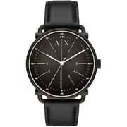 Armani Exchange Rocco Black Leather Analog Men Watch AX2903 Armani Exchange Rocco Black Leather Analog Men Watch AX2903