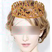 MEANT2TOBE Birthday Decorations, Happy Birthday, Birthday Queen Sash And Tiara, Birthday Girl Headband, Birthday Girl Accessories, Happy Birthday Party Supplies, Favors, Decorations 13Th, 16Th, 21St, 30Th, 35Th,