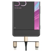 Eklasse USB Retractable 3IN1 Cable 1m - EK3IN103FT