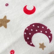 Soft Fleece Blanket, Moon and Stars Design