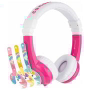 Buddyphones Explore Foldable On Ear Headset With Mic Pink Buddyphones Explore Foldable On Ear Headset With Mic Pink