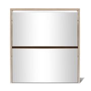 vidaXL Shoe Cabinet 2-Layer Mirror Oak 63x17x67 cm vidaXL Shoe Cabinet 2-Layer Mirror Oak 63x17x67 cm