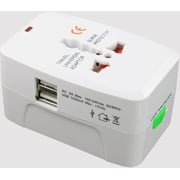 Eklasse Universal Socket Travel Adapter Fordable White Eklasse Universal Socket Travel Adapter Fordable White
