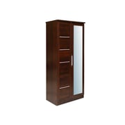 Pan Emirates Howrah 2 Door Wardrobe With Mirror Walnut Pan Emirates Howrah 2 Door Wardrobe With Mirror Walnut