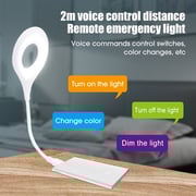 Zolele VL1 USB Voice Control Smart Night Lamp For Laptop and Reading with 3 Color Soft Light 1.5W - White Zolele VL1 USB Voice Control Smart Night Lamp For Laptop and Reading with 3 Color Soft Light 1.5W - White