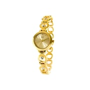 Eliz Iris Es8588l2gcg Gold Case Jewelry Bracelet Women's Watch