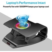 Promate Superior Cooling Gaming Laptop Stand Black