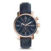 Fossil Rhett Chronograph Navy Leather Watch Bq1704 Fossil Rhett Chronograph Navy Leather Watch Bq1704